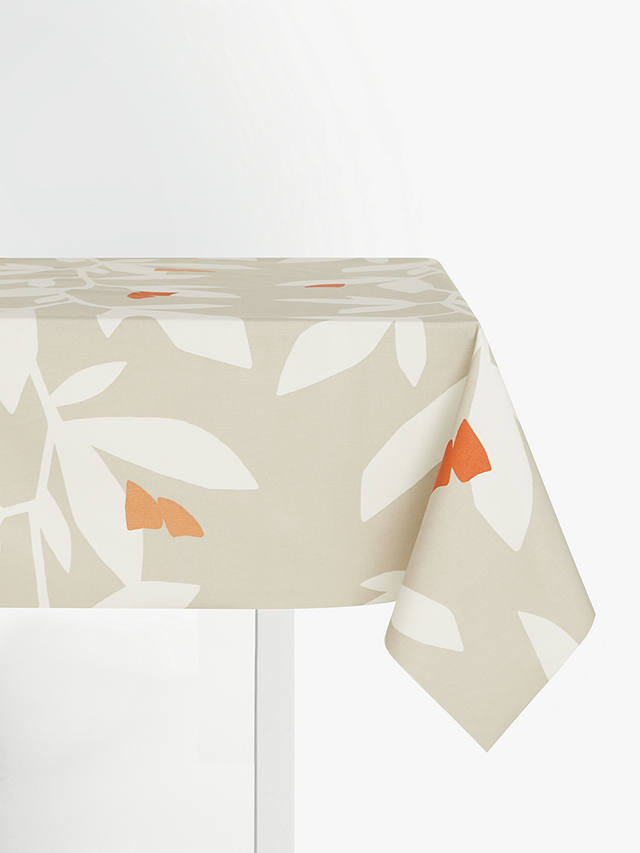 John Lewis & Partners Lula PVC Tablecloth Fabric, Putty