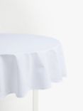 John Lewis ANYDAY Round Cotton Tablecloth, 180cm, White