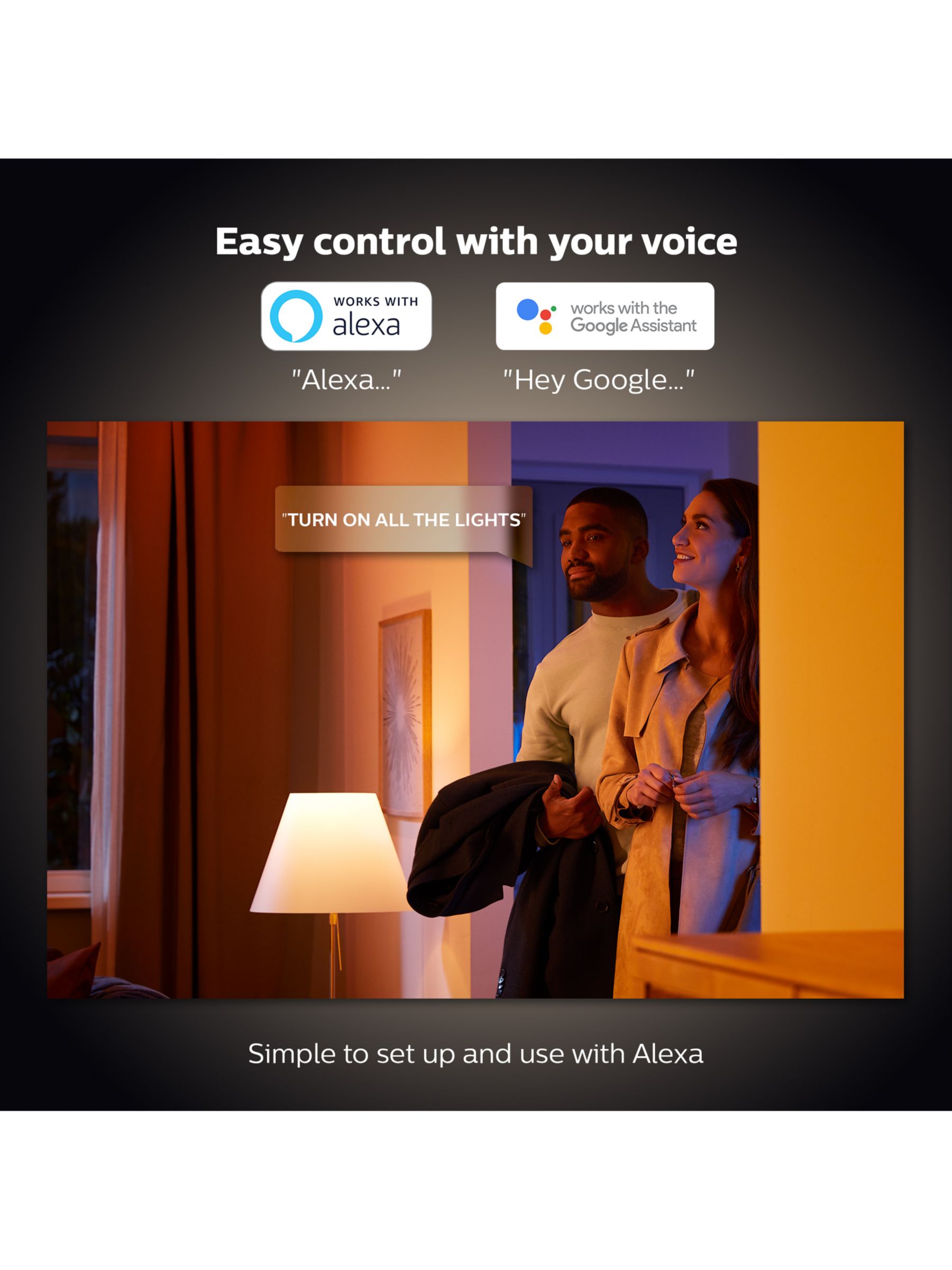 Philips Hue White Ambiance Wireless Lighting LED Light Bulb with