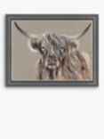 John Lewis Louise Luton 'Stornaway' Highland Cow Framed Print, 90 x 116cm, Brown/Multi