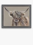 Louise Luton - 'Stornaway' Highland Cow Framed Print, 90 x 116cm, Brown/Multi