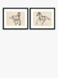 Jennifer Paxton Parker - 'Gestural Appaloosa' Framed Print & Mount, Set of 2, 53.5 x 63.5cm, Black