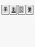 Assaf Frank - 'Architectural Doorways' Framed Print & Mount, Set of 4, 43.5 x 33.5cm, Black/White