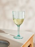 John Lewis Ripple Plastic Wine Glass, 440ml, Aqua
