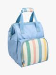 John Lewis & Partners Striped 4-Person Filled Picnic Cooler Backpack Bag, 30L, Blue/Multi