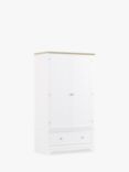 John Lewis St Ives Double Wardrobe with 1 Drawer, White Haze