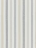 John Lewis Penzance Stripe Made to Measure Curtains or Roman Blind, Natural