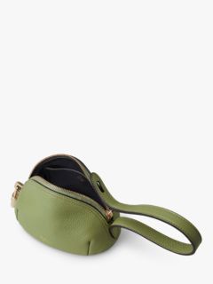 Mulberry Small Classic Grain Leather Mini Pouch Bag, Summer Khaki