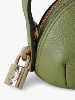 Mulberry Small Classic Grain Leather Mini Pouch Bag, Summer Khaki