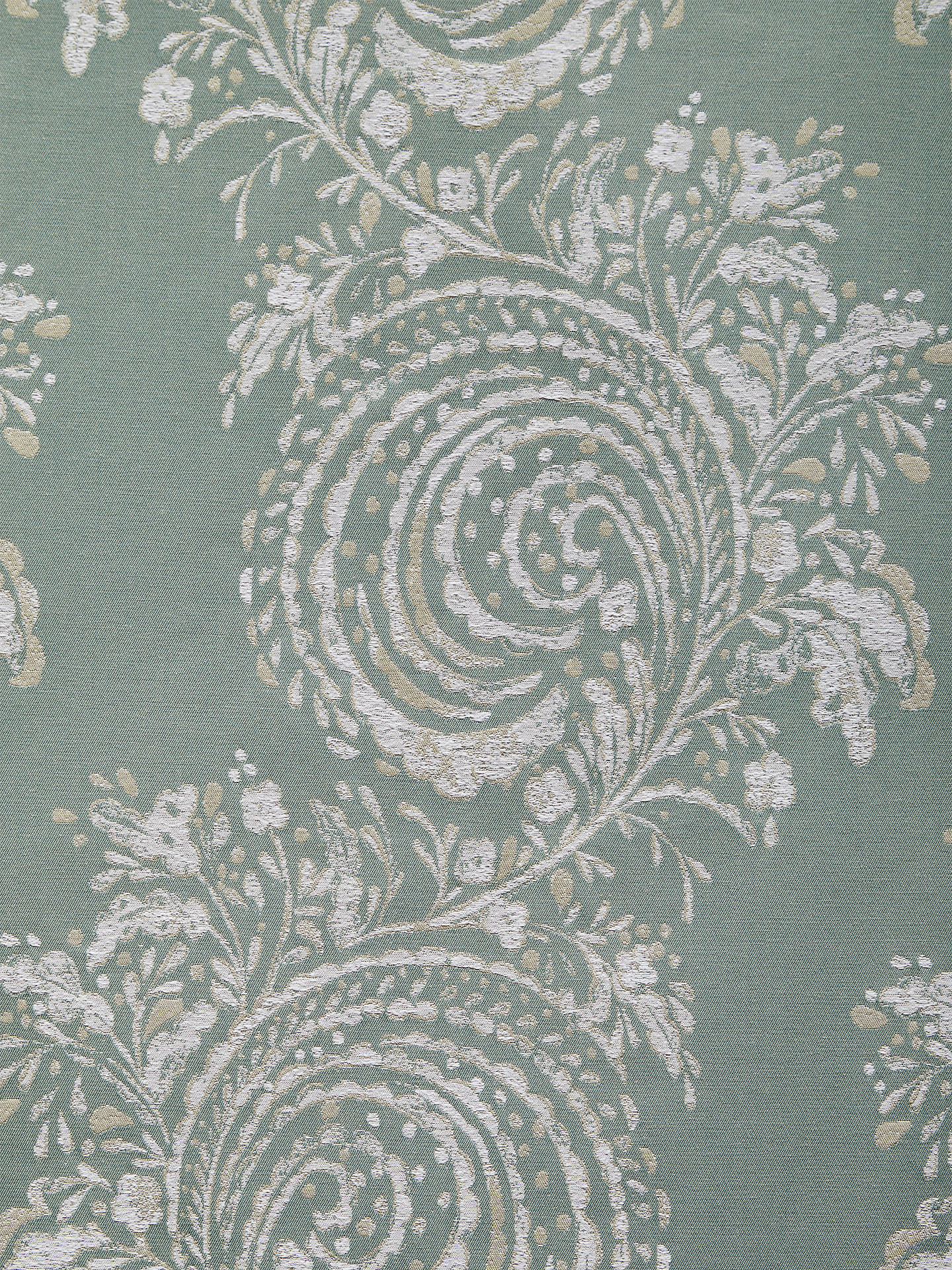 John Lewis Baxter Swirl Made to Measure Curtains, Duck Egg