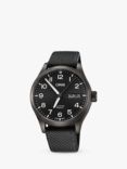 Oris  01752 7698 4264- 07 Unisex Big Crown Pro Pilot Automatic Day Date Fabric Strap Watch, Black