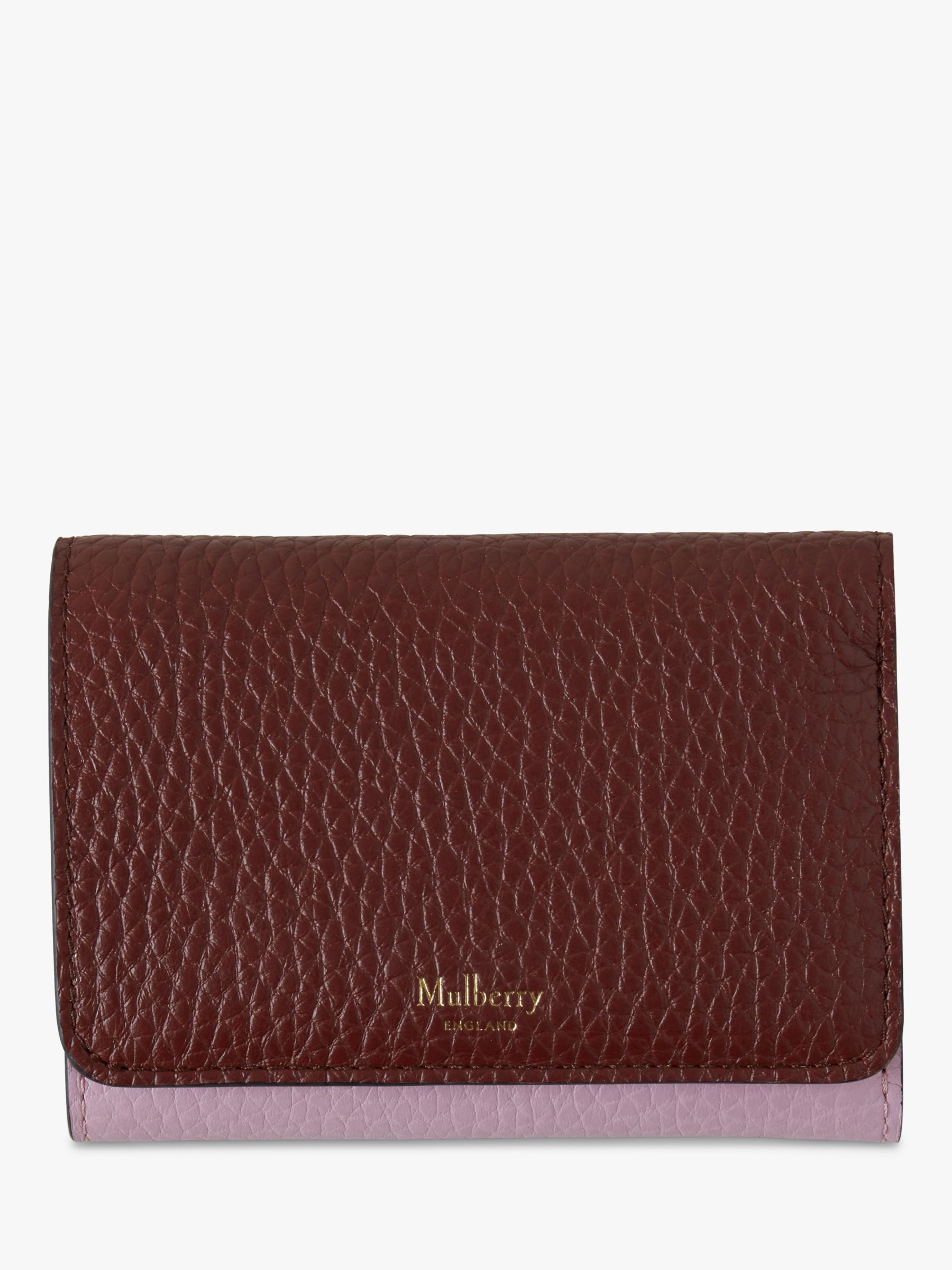 Mulberry Continental Small French Wallet in Purple