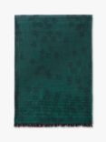Mulberry Tamara Ombre Organic Cotton Scarf, Cloud/Mulberry Green