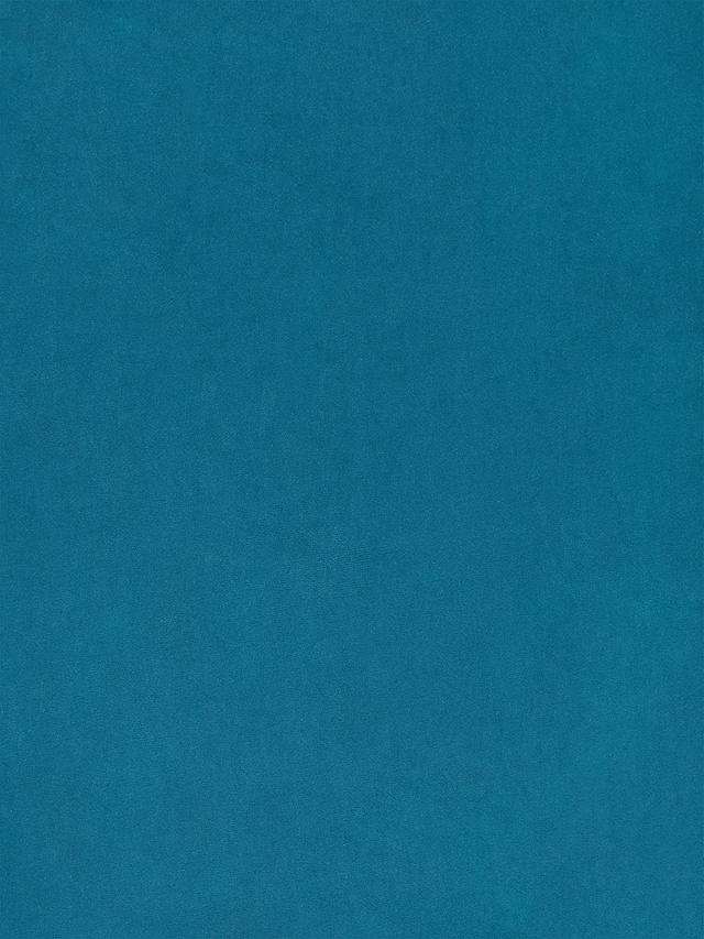 John Lewis Smooth Velvet Plain Fabric, Petrol Blue, Price Band B