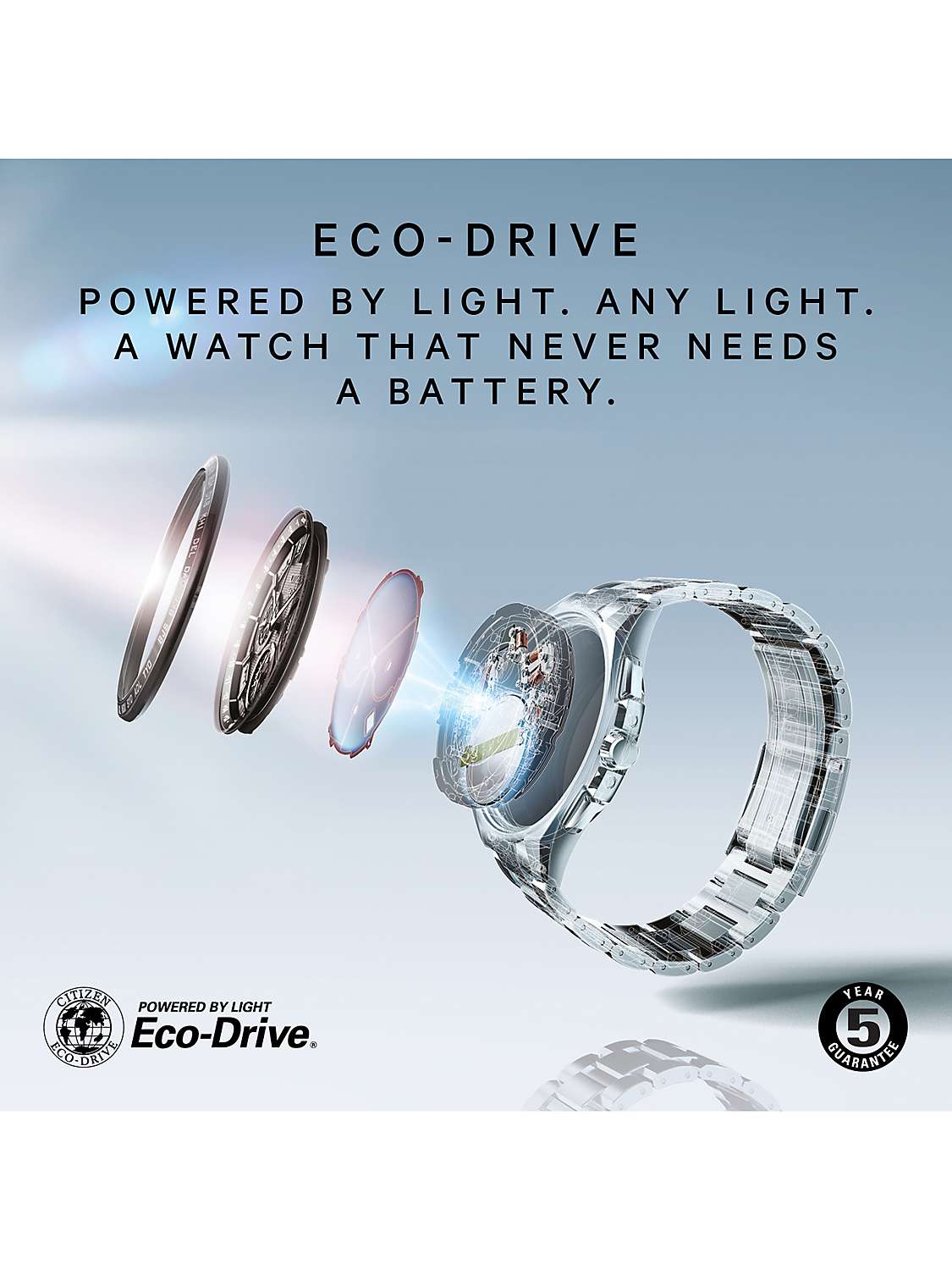 Buy Citizen EW2294-53L Women's Eco-Drive Date Two Tone Bracelet Strap Watch, Gold/Silver/Blue Online at johnlewis.com