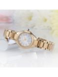 Citizen EW2543-85D Women's Silhouette Crystal Eco-Drive Bracelet Strap Watch, Gold