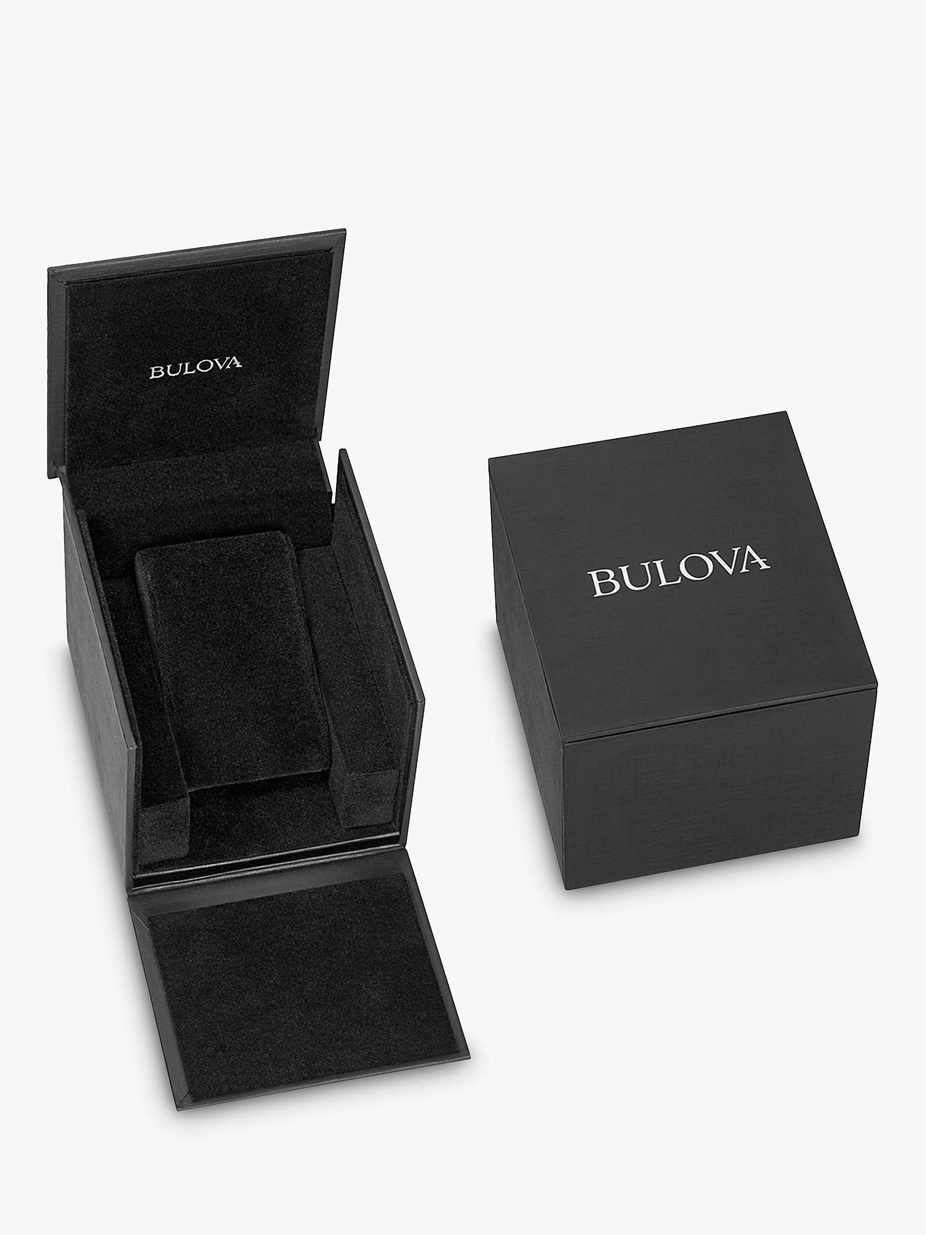 Buy Bulova 98B316 Men's Precisionist Champlain Chronograph Date Bracelet Strap Watch, Silver/Black Online at johnlewis.com