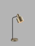 Bay Lighting Giles Desk Lamp, Antique Brass/Black