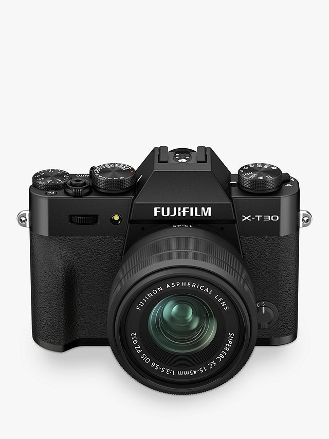 Fujifilm X-T30 Mark II Compact System Camera with XC 15-45mm OIS Lens, 4K Ultra HD, 26.1MP, Wi-Fi, Bluetooth, OLED EVF, 3” LCD Tilting Touch Screen, Black