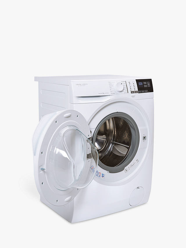 Buy John Lewis JLWM1308 Freestanding Washing Machine, 8kg Load, 1400rpm Spin, White Online at johnlewis.com