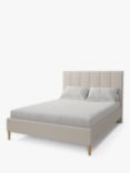 Koti Home Avon Upholstered Bed Frame, Super King Size, Classic Linen Look Beige