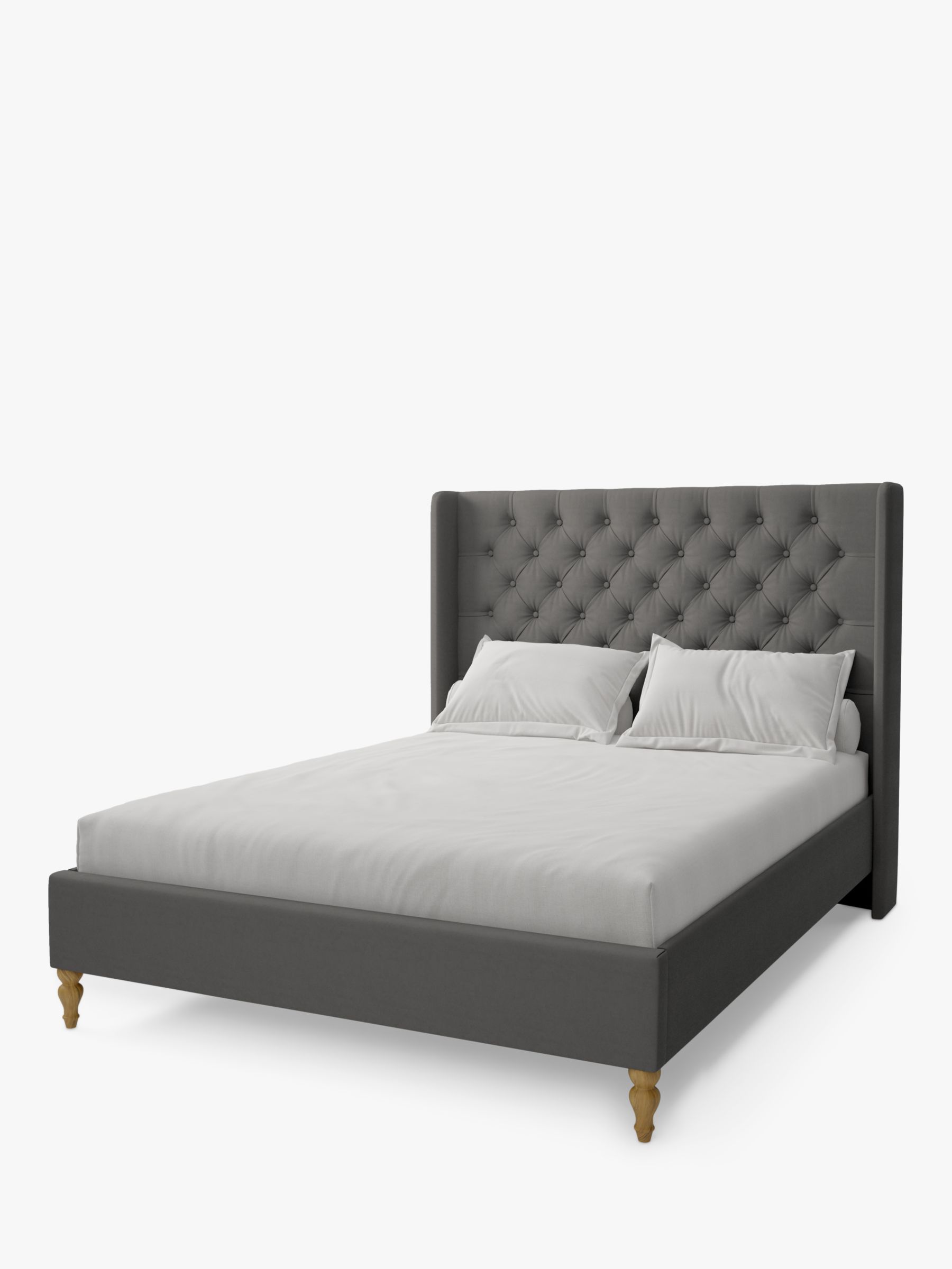 Photo of Koti home astley upholstered bed frame super king size