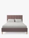 Koti Home Avon Upholstered Bed Frame, Super King Size, Vintage Velvet Heather