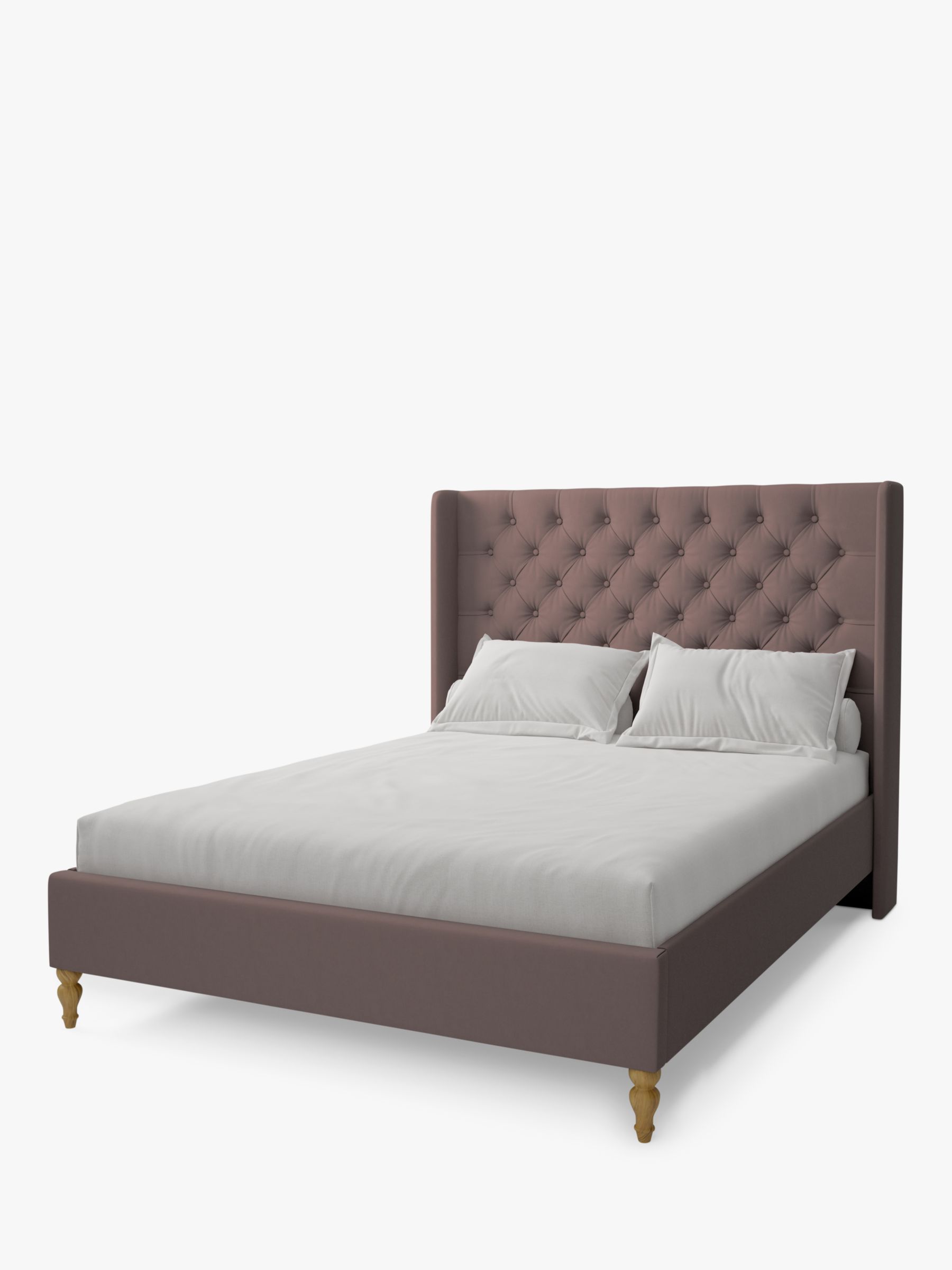 Koti Home Winged On Upholstered Bed, Full Size Upholstered Bed Frame