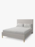 Koti Home Dee Upholstered Bed Frame, King Size, Luxe Velvet Silver