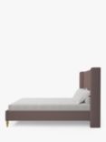 Koti Home Astley Upholstered Bed Frame, Double, Vintage Velvet Heather