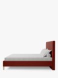 Koti Home Avon Upholstered Bed Frame, Super King Size, Luxe Velvet Rust