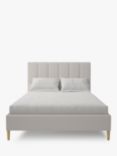 Koti Home Avon Upholstered Bed Frame, Super King Size, Luxe Velvet Silver