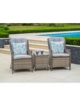 LG Outdoor Lyon Garden Chairs Duo Set with Side Table, Natural