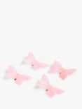 John Lewis & Partners Pink Butterfly Clip-On Decorations, Box of 4