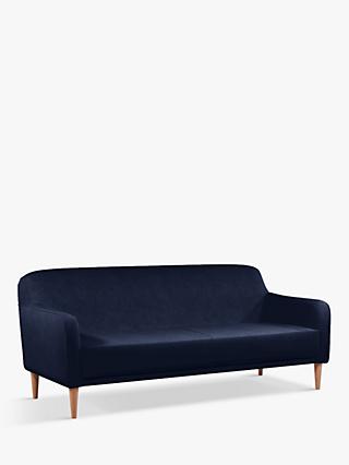 Compact Range, John Lewis & Partners Compact Small 2 Seater Sofa, Light Leg, Quartz Navy