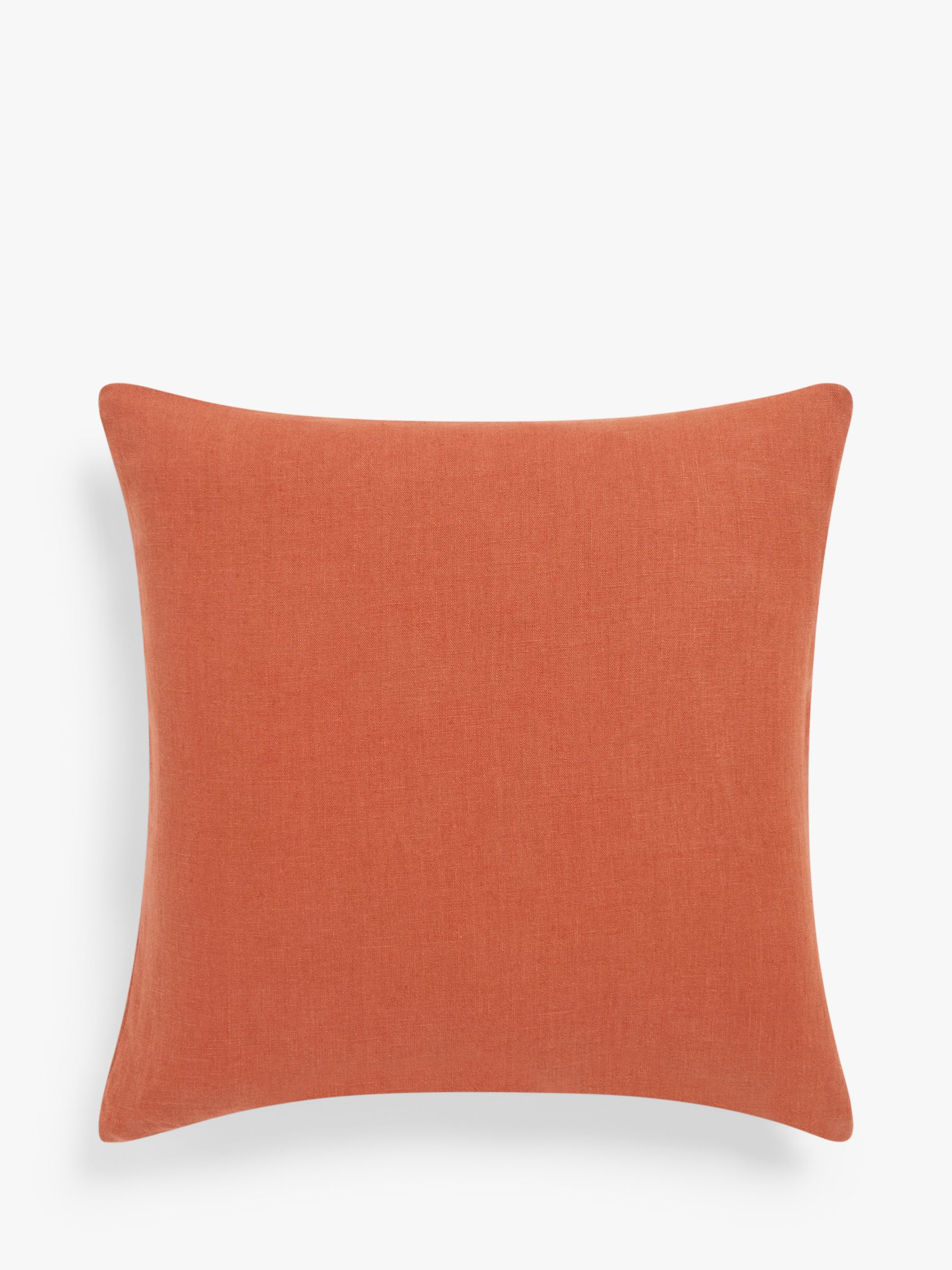 John Lewis Linen Cushion, Brick