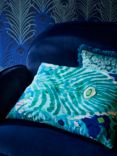John Lewis & Partners + Matthew Williamson Peacock Ikat Cushion
