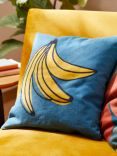 John Lewis ANYDAY Banana Bunch Cushion, Fjord