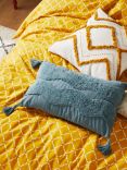 John Lewis ANYDAY Tufted Waves Cushion, Teal
