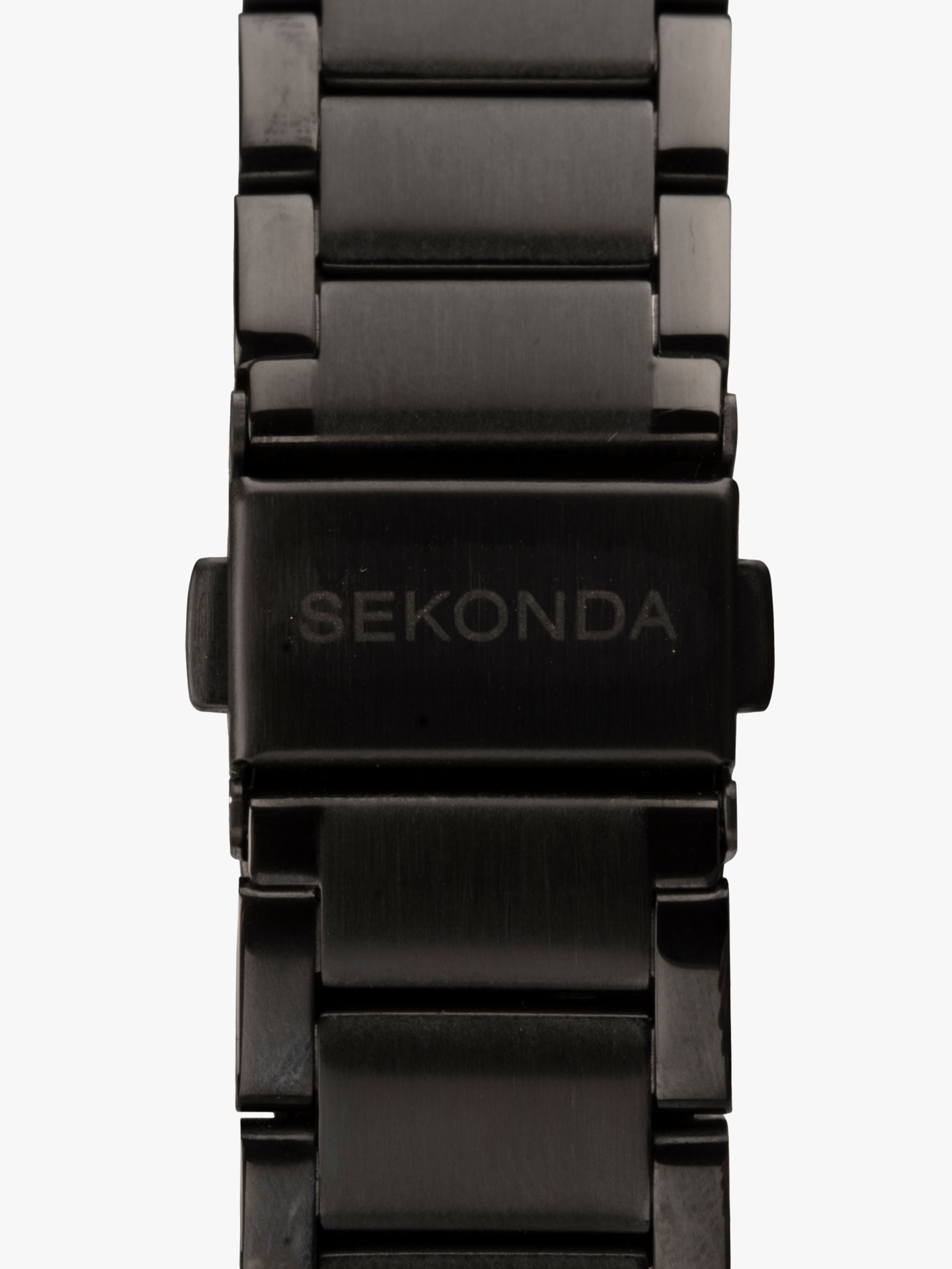 Buy Sekonda Men's Date Bracelet Strap Watch, Gunmetal Grey/Black 1934.27 Online at johnlewis.com