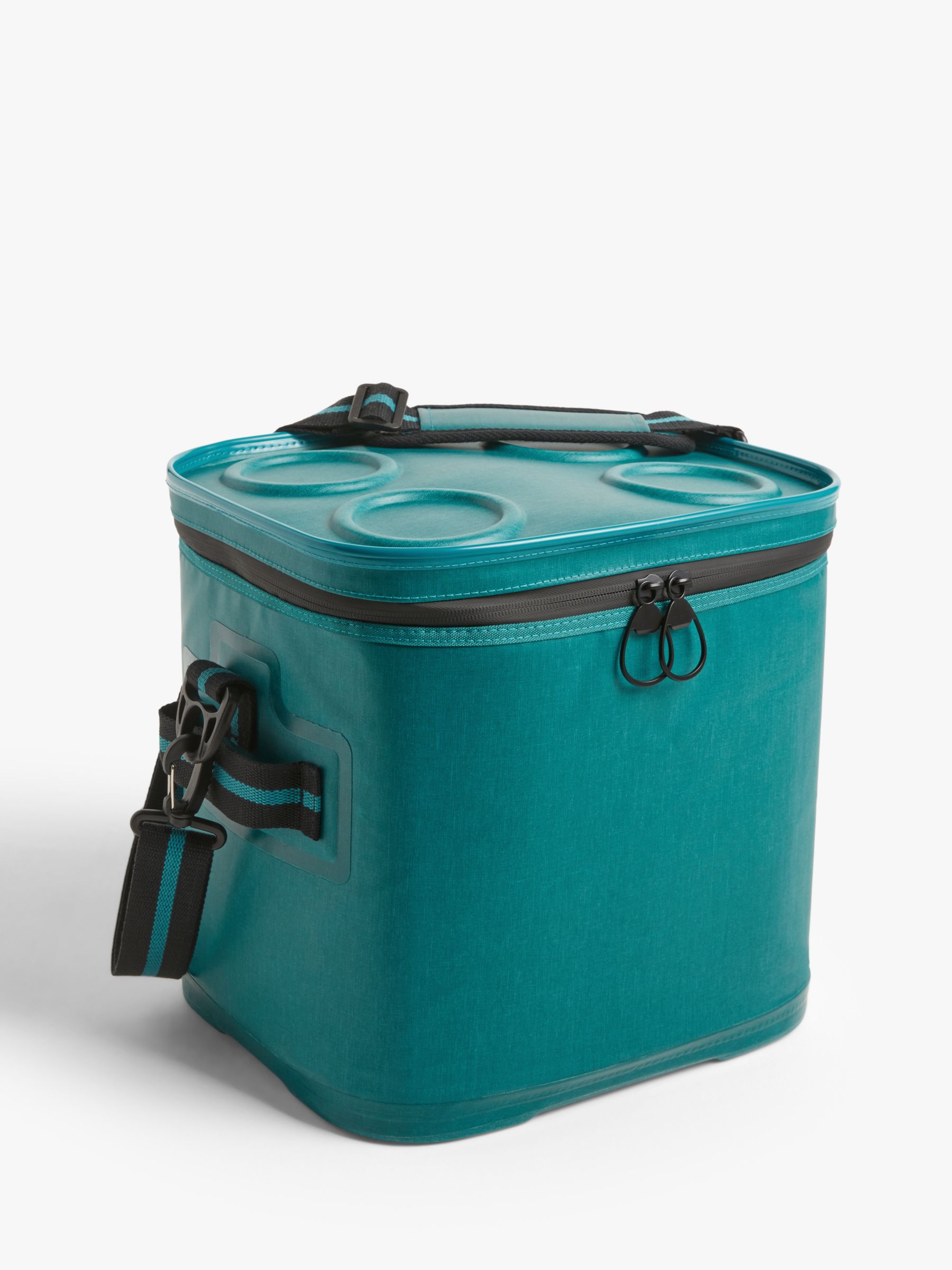 John Lewis Lemon Wheeling Picnic Cooler Bag, 25L, Blue/Multi
