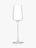 LSA International Metropolitan Glass Champagne Flute, Set of 4, 230ml, Clear