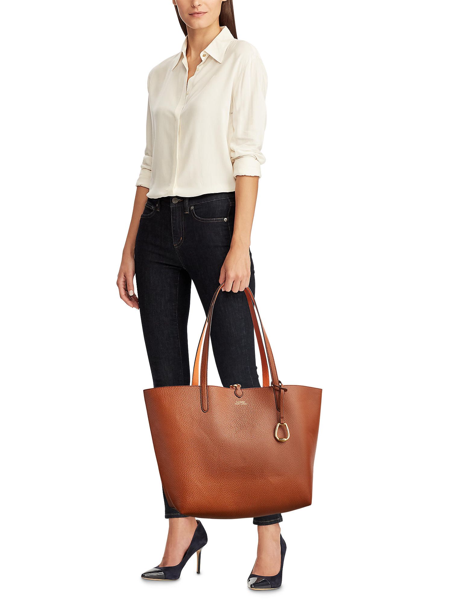 leather reversible tote