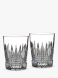 Waterford Crystal Cut Glass Lismore Diamond Double Old Fashioned Tumbler, Set of 2, 310ml, Clear