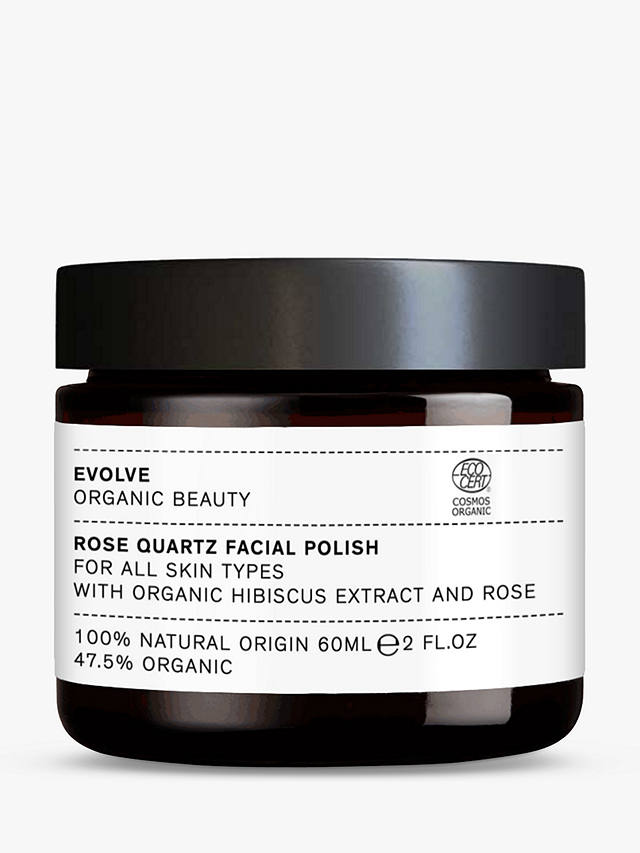 Evolve Organic Beauty Rose Quartz Facial Polish, 60ml 1