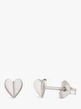 Dinny Hall Bijou Folded Heart Stud Earrings