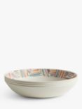 John Lewis ANYDAY Melamine Pasta Bowl, Set of 4, 22cm, Multi
