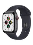 Apple Watch SE GPS + Cellular, 44mm Space Grey Aluminium Case with Midnight Sport Band - Regular