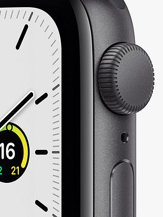 Apple Watch SE GPS, 40mm Space Grey Aluminium Case with Midnight Sport Band - Regular