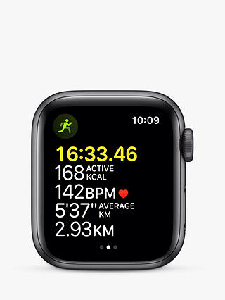 Apple Watch SE GPS, 40mm Space Grey Aluminium Case with Midnight Sport Band - Regular